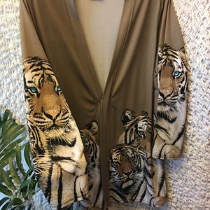 Versatile open front caftan cover up by VALENTINA